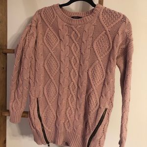 Forever 21 Chunky Pink Sweater Sz S